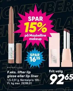 Bilka Spar 15% på Maybelline makeup tilbud