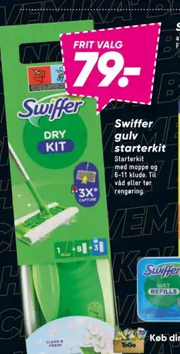 Bilka Swiffer gulv starterkit, DKK 79 tilbud