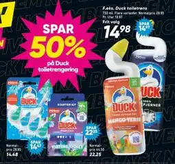 Bilka SPAR 50% på Duck toiletrengøring tilbud