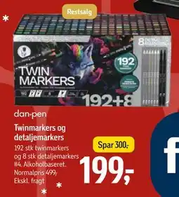 Føtex Twinmarkers og detaljemarkers, DKK 199 tilbud