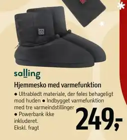 Føtex Hjemmesko med varmefunktion, DKK 249 tilbud