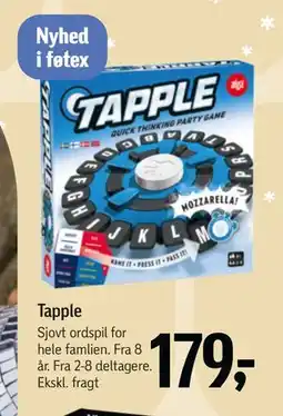 Føtex Tapple, DKK 179 tilbud