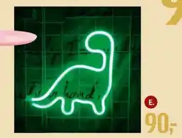 Føtex Dinosaur neonskilt, DKK 90 tilbud