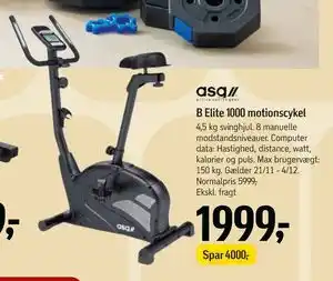 B Elite 1000 motionscykel, DKK 1999