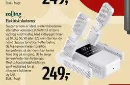 Føtex Elektrisk skotørrer, DKK 249 tilbud