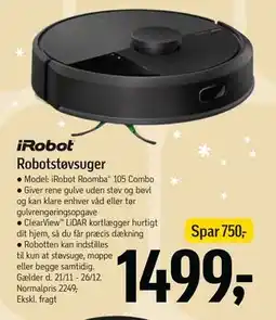 Føtex Robotstøvsuger, DKK 1499 tilbud