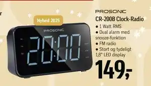 Føtex CR-200B Clock-Radio, DKK 149 tilbud