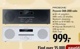 Føtex Prosonic DAB-2000 radio, DKK 999 tilbud