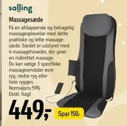 Føtex Massagesæde, DKK 449 tilbud
