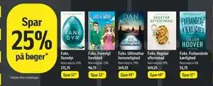 Spar 25% på bøger
