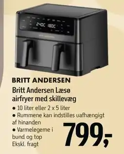 Føtex Britt Andersen Læsø airfryer med skillevæg, DKK 799 tilbud