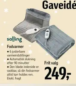Føtex Fodvarmer, DKK 249 tilbud