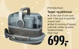 Føtex Tæppe- og pletrenser, DKK 699 tilbud