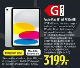 Føtex Apple iPad 11” Wi-Fi 256 GB, DKK 3199 tilbud