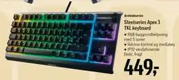 Føtex Steelseries Apex 3 TKL keyboard, DKK 449 tilbud