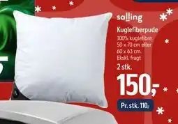 Føtex Kuglefiberpude, DKK 150 tilbud