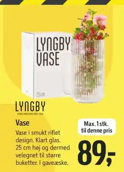 Føtex Vase, DKK 89 tilbud