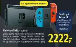 Føtex Nintendo Switch konsol, DKK 2222 tilbud