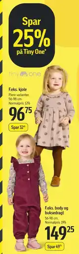 Føtex Spar 25% på Tiny One tilbud