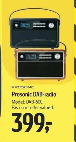 Føtex Prosonic DAB-radio, DKK 399 tilbud