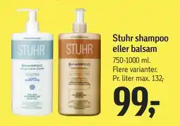 Føtex Stuhr shampoo eller balsam, DKK 99 tilbud