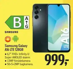 Føtex Samsung Galaxy A16 LTE 128GB, DKK 999 tilbud
