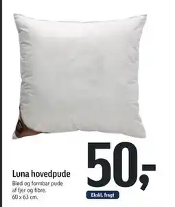Føtex Luna hovedpude, DKK 50 tilbud