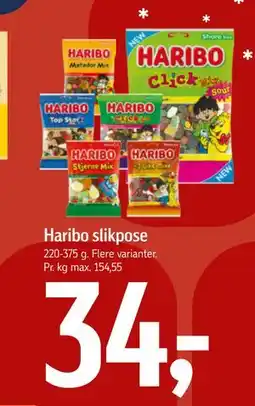 Føtex Haribo slikpose, DKK 34 tilbud