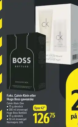 Føtex Calvin Klein eller Hugo Boss gaveæske, DKK 126.75 tilbud