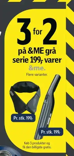 Føtex 3 for 2 på &ME grå serie, DKK 199 tilbud