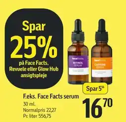 Føtex Spar 25% på Face Facts, Revuele eller Glow Hub ansigtspleje tilbud