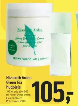 Føtex Elizabeth Arden Green Tea hudpleje, DKK 105 tilbud