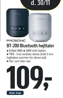 Føtex BT-200 Bluetooth højttaler, DKK 109 tilbud