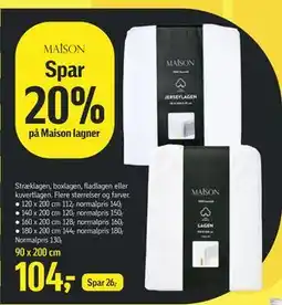 Føtex Spar 20% på Maison lagner tilbud