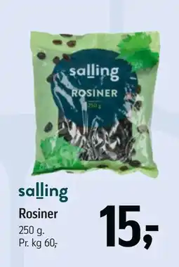 Føtex Rosiner, DKK 15 tilbud