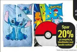 Føtex Spar 20% på sengetøj og håndklæder med kendte motiver tilbud