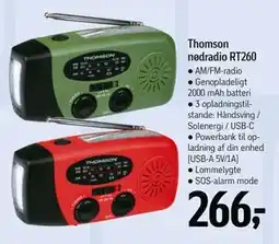 Føtex Thomson nødradio RT260, DKK 266 tilbud