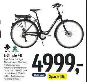 Føtex E-Simple 7-U, DKK 4999 tilbud