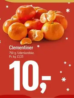 Føtex Clementiner, DKK 10 tilbud