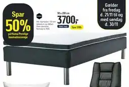 Føtex Spar 50% på Huma Prestige boxmadrassenge., DKK 3700 tilbud