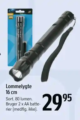Føtex Lommelygte 16 cm, DKK 29.95 tilbud