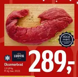 Føtex Oksemørbrad, DKK 289 tilbud