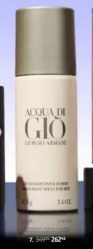 Matas GIORGIO ARMANI, DKK 262.46 tilbud