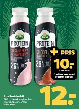Netto Arla Protein drik, DKK 12, App-pris tilbud