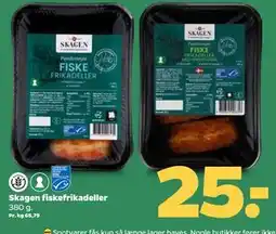 Netto Skagen fiskefrikadeller, DKK 25 tilbud