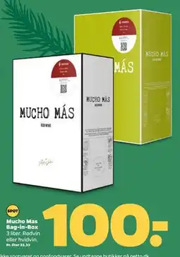 Netto Mucho Mas Bag-in-Box, DKK 100 tilbud