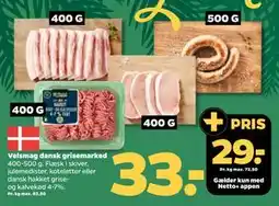 Netto Velsmag dansk grisemarked, DKK 33, App-pris tilbud