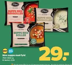 Netto Mou suppe med fyld, DKK 29 tilbud