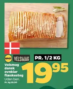Netto Velsmag dansk ovnklar flæskesteg, DKK 19.95 tilbud