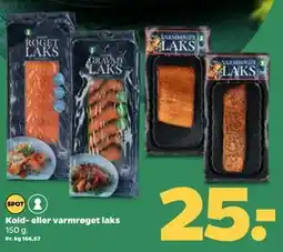 Netto Kold- eller varmrøget laks, DKK 25 tilbud
